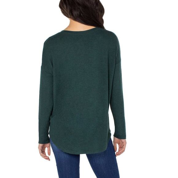 New! Well Worn Womens Ultra Soft V-neck Lightweight Knit Sweater Relaxed Fit Top - Picture 3 of 4